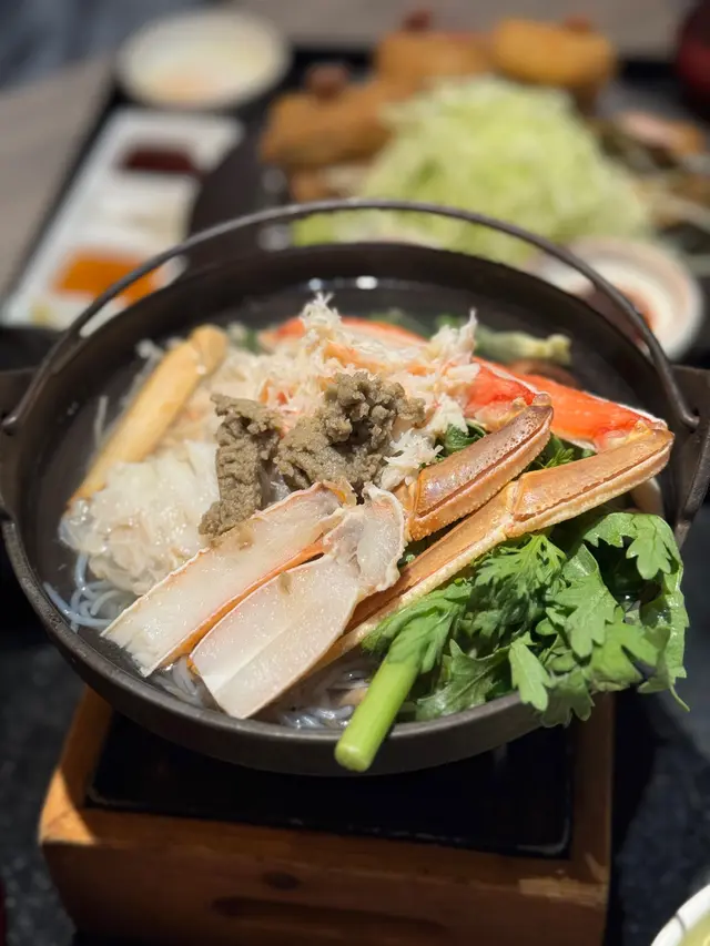 松葉蟹味噌鍋膳